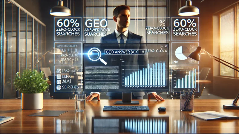 GEO statt SEO: Warum 60 % der Google-Suchen 2026 ohne Klick enden – und wie du trotzdem sichtbar bleibst