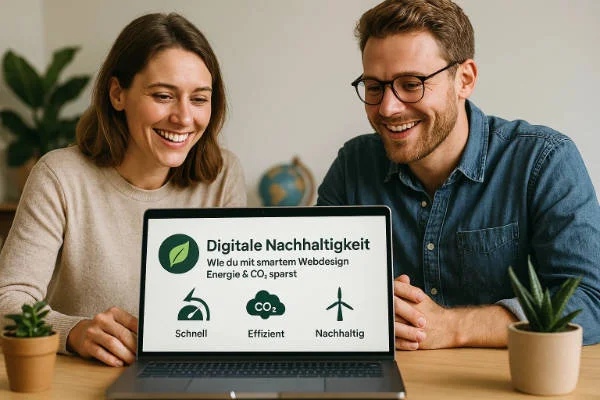 Digitale Nachhaltigkeit – Wie du mit smartem Webdesign Energie & CO₂ sparst