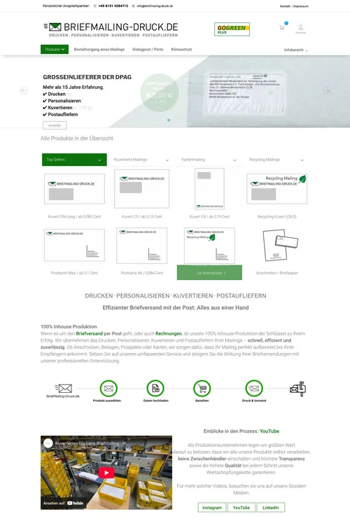 Briefmailing Druck