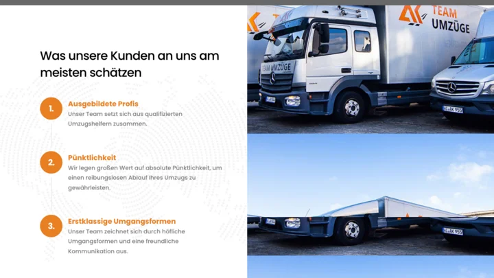 Webdesign Referenz von Artmedia Jäger Wiesbaden - Team Umzug