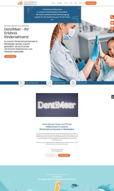 Website von Dentimeer